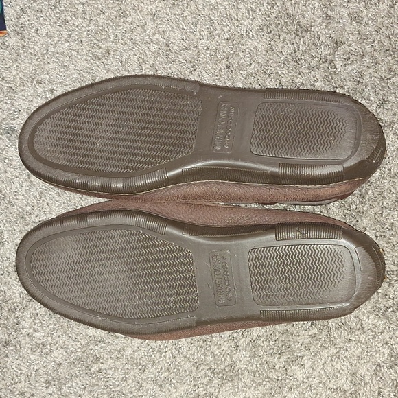 Minnetonka leather moccasins slip ons - 11 - brown chocolate moose - Picture 7 of 9